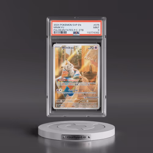 2024 Pokémon Svp EN-SV Black Star Promo #075 Mimikyu - Paldean Fates Pokemon Center Elite Trainer Bo