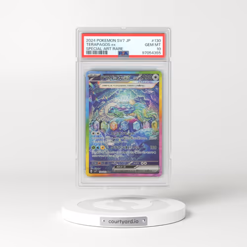 2024 Pokémon SV7-Stellar Miracle #130 Terapagos EX - Holo Special Art Rare (PSA 10 GEM MINT)