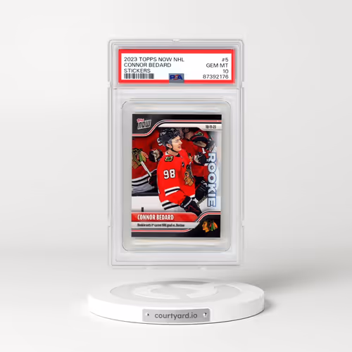 2023 Topps Now NHL Stickers #5 Connor Bedard (PSA 10 GEM MINT)