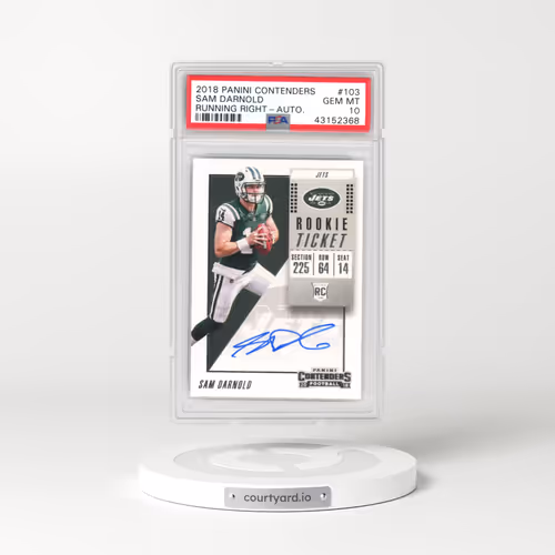 2018 Panini Contenders #103 Sam Darnold - Variation-Autograph (PSA 10 GEM MINT)