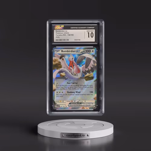 2023 Pokémon Par EN-Paradox Rift #156 Bombirdier EX - Holo (CGC 10 GEM MINT)