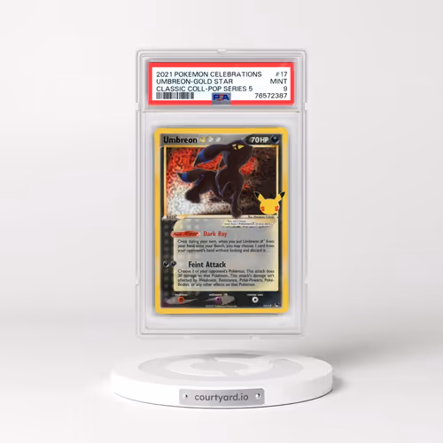 2021 Pokémon Celebrations Classic Collection #17 Umbreon-Gold Star (PSA 9 MINT)
