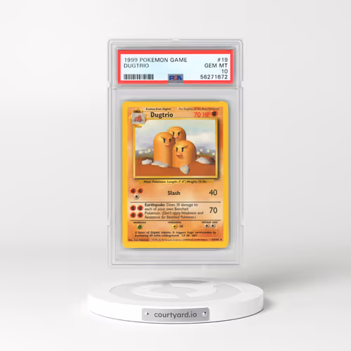 1999 Pokémon Game #19 Dugtrio (PSA 10 GEM MINT)