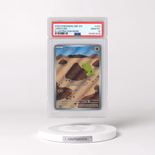 2023 Pokémon Obf EN-Obsidian Flames #203 Larvitar - Illustration Rare (PSA 10 GEM MINT)