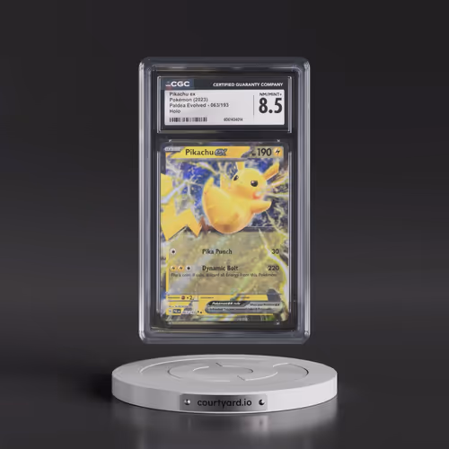 2023 Paldea Evolved - PAL EN #063/193 Pikachu ex - Holo (CGC 8.5 NM-MT+)