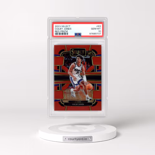 2023 Panini Select #83 Colby Jones - Red Prizm (PSA 10 GEM MINT)