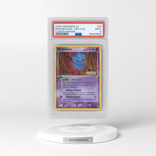 2006 Pokémon EX Legend Maker #40 Misdreavus - Reverse Foil (PSA 9 MINT)