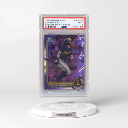 2022 Bowman Sapphire Edition Chrome Prospects #BCP149 Sal Frelick - Purple (PSA 9 MINT)