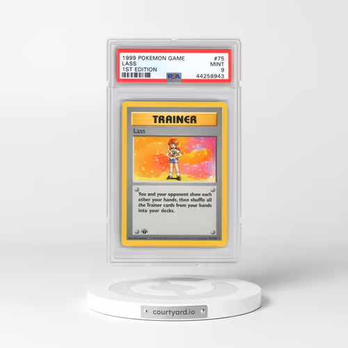 1999 Pokémon Game #75 Lass - 1st Edition (PSA 9 MINT)
