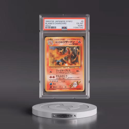 1999 Pokémon Gym 2 #6 Blaine's Charizard - Holo (PSA 6 EX-MT)