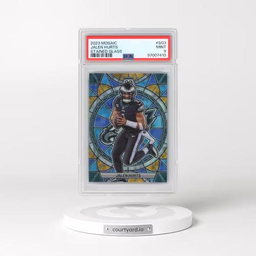 2023 Panini Mosaic Stained Glass #SG3 Jalen Hurts (PSA 9 MINT)
