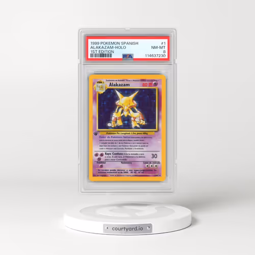 1999 Pokémon #1 Alakazam - 1st Edition Holo (PSA 8 NM-MT)