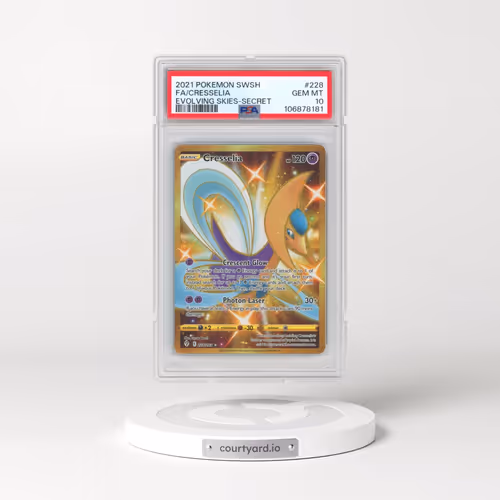 2021 Pokémon Sword & Shield Evolving Skies #228 Cresselia - Full Art Secret (PSA 10 GEM MINT)