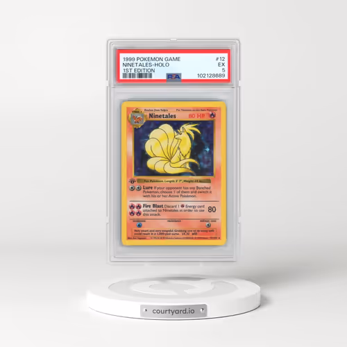 1999 Pokémon Game #12 Ninetales - 1st Edition Holo (PSA 5 EX)