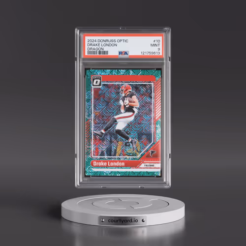 2024 Panini Donruss Optic #10 Drake London - Dragon (PSA 9 MINT)