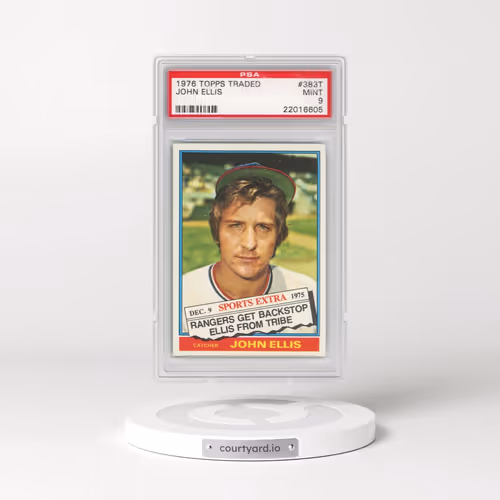 1976 Topps Traded #383T John Ellis (PSA 9 MINT)