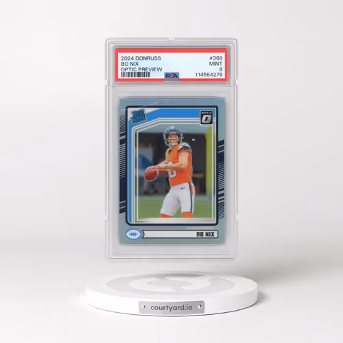 2024 Panini Donruss #369 Bo Nix - Optic Preview (PSA 9 MINT)