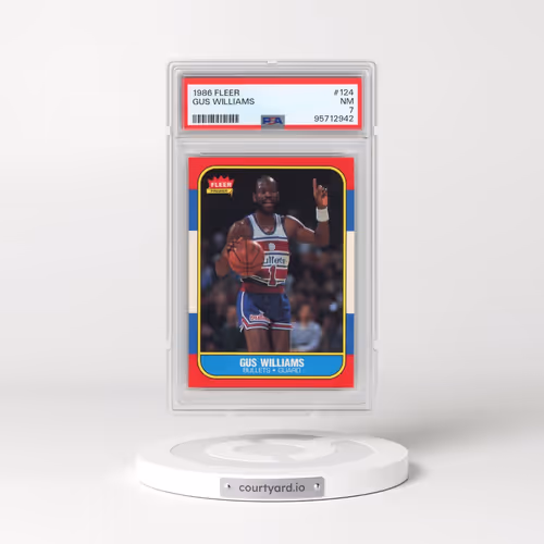 1986 Fleer #124 Gus Williams (PSA 7 NM)