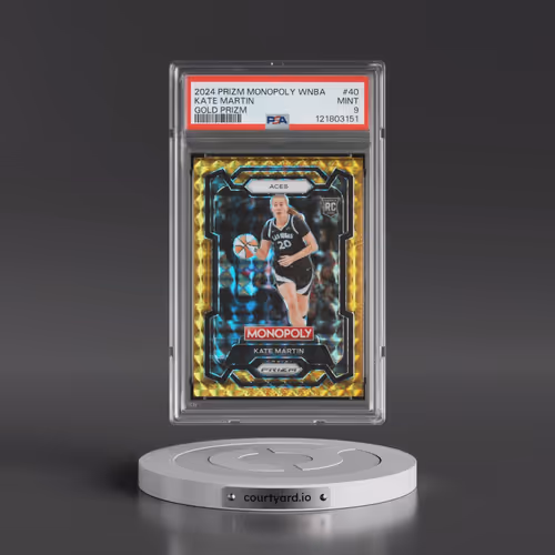 2024 Panini Prizm Monopoly WNBA #40 Kate Martin - Gold Prizm (PSA 9 MINT)