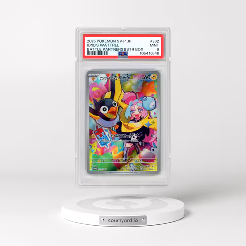 2025 Pokémon SV-P Promo #232 Iono's Wattrel - Battle Partners Booster Box (PSA 9 MINT)