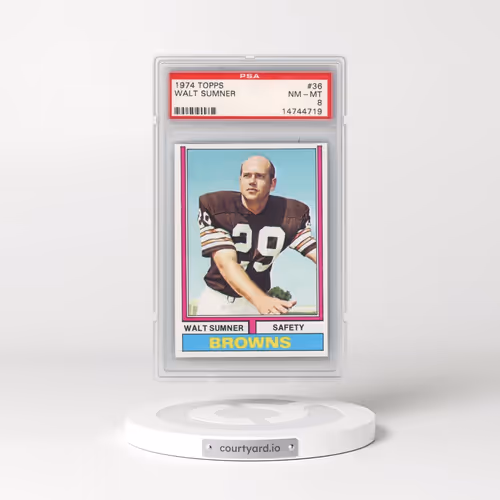 1974 Topps #36 Walt Sumner (PSA 8 NM-MT)