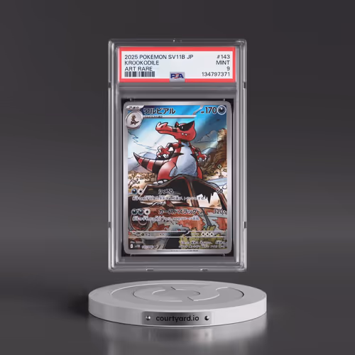 2025 Pokémon Sv11b-Black Bolt #143 Krookodile - Art Rare (PSA 9 MINT)