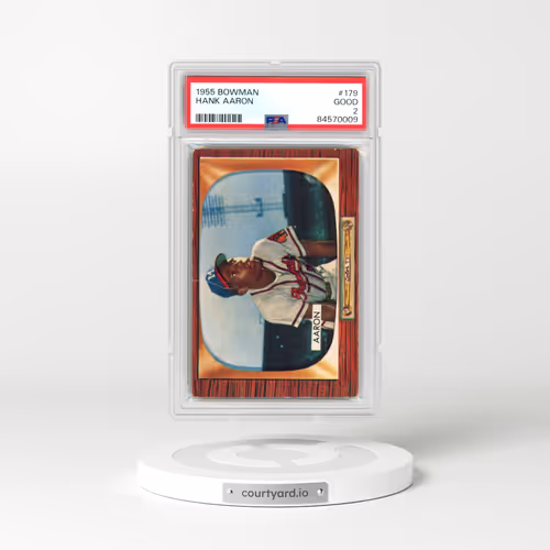 1955 Bowman #179 Hank Aaron (PSA 2 GOOD)