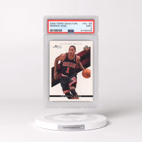 2008 Topps Signature #TS-DR Derrick Rose (PSA 9 MINT)
