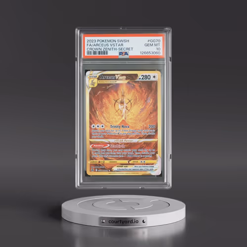 2023 Pokémon Sword and Shield Crown Zenith #GG70 Arceus Vstar - Full Art Secret (PSA 10 GEM MINT)