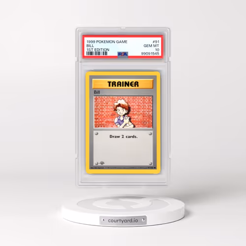 1999 Pokémon Game #91 Bill - 1st Edition (PSA 10 GEM MINT)