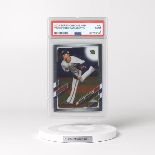 2021 Topps Chrome Nippon Professional Baseball #90 Yoshinobu Yamamoto (PSA 9 MINT)