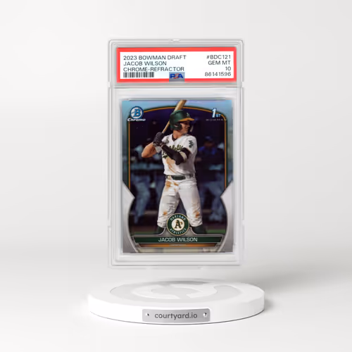 2023 Bowman Draft #BDC121 Jacob Wilson - Chrome-Refractor (PSA 10 GEM MINT)