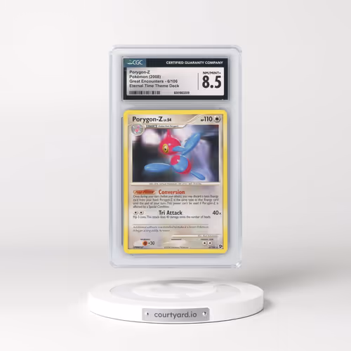 2008 Great Encounters #6/106 Porygon-Z - Non-Holo Eternal Time Theme Deck (CGC 8.5 NM-MT+)