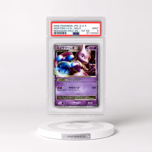 2008 Pokémon Diamond & Pearl Regigigas Half Deck Mewtwo LV.X - 1st Edition Holo (PSA 9 MINT)