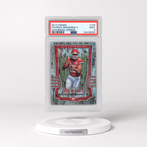 2017 Panini #104 Patrick Mahomes II - Chainmail Armor (PSA 9 MINT)
