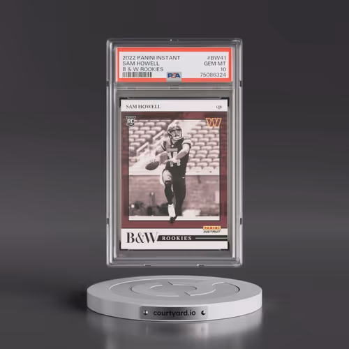 2022 Panini Instant Black & White Rookies #BW41 Sam Howell (PSA 10 GEM MINT)