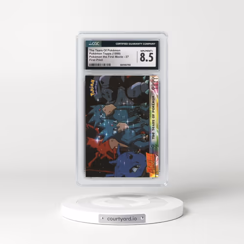 1999 Pokémon the First Movie #37 The Tears Of Pokémon - First Print (Blue Topps Logo) (CGC 8.5 NM-MT+)