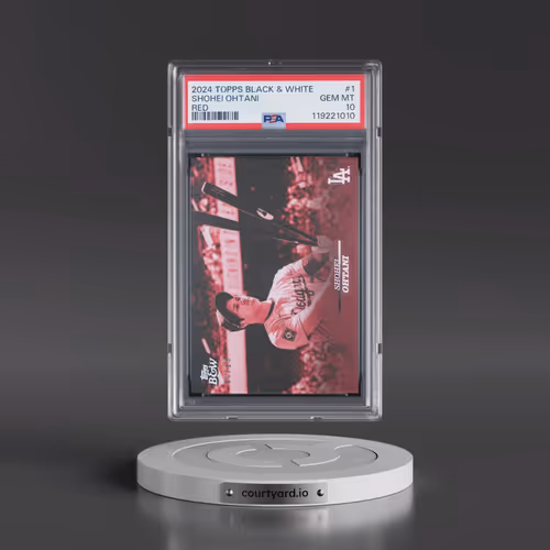 2024 Topps Black and White #1 Shohei Ohtani - Red (PSA 10 GEM MINT)
