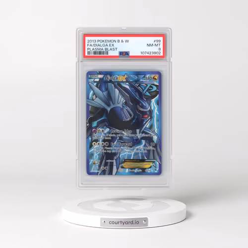 2013 Pokémon Black & White Plasma Blast #99 Dialga EX - Holo Full Art (PSA 8 NM-MT)