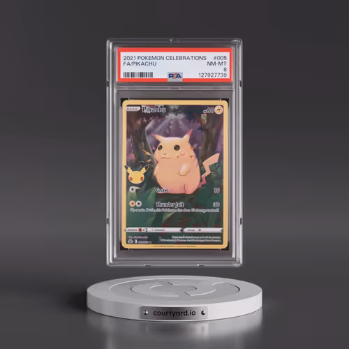 2021 Pokémon Celebrations #005 Pikachu - Full Art (PSA 8 NM-MT)