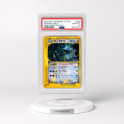 2002 Pokémon Wind From the Sea #089 Kingdra - 1st Edition Holo (PSA 10 GEM MINT)