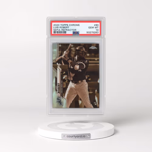 2020 Topps Chrome #60 Luis Robert - Sepia Refractor (PSA 10 GEM MINT)