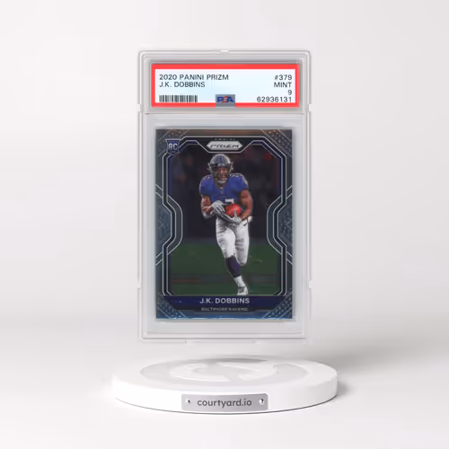 2020 Panini Prizm #379 J.K. Dobbins (PSA 9 MINT)
