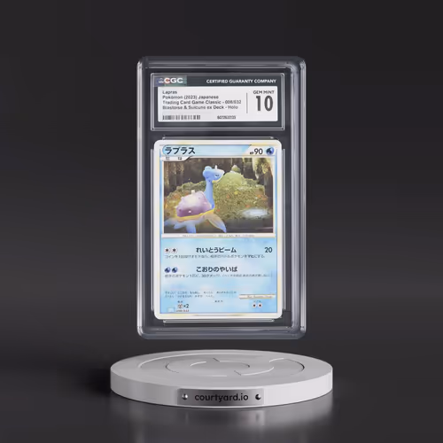 2023 Pokémon Clk-Trading Card Game Classic Blastoise & Suicune EX Deck #008 Lapras (CGC 10 GEM MINT)