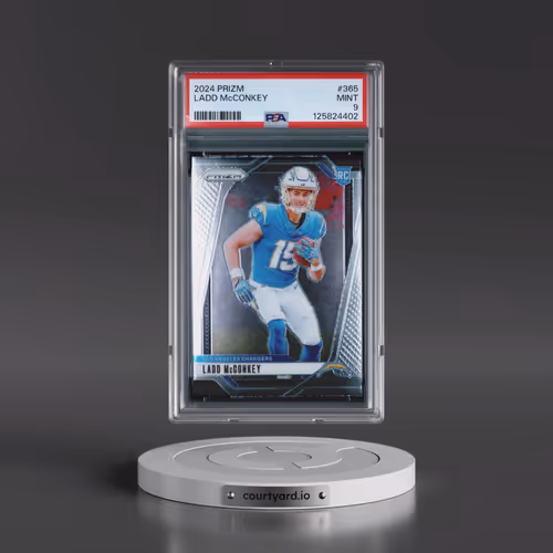 2024 Panini Prizm #365 Ladd McConkey (PSA 9 MINT)
