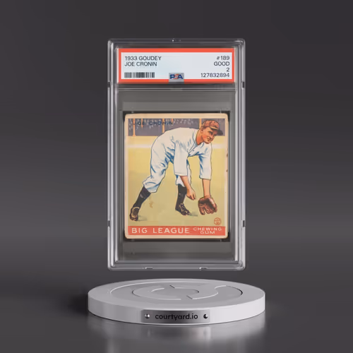 1933 Goudey #189 Joe Cronin (PSA 2 GOOD)