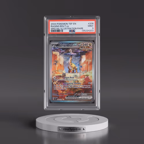 2024 Pokémon Tef EN-Temporal Forces #208 Raging Bolt EX - Holo Special Illustration Rare (PSA 9 MINT