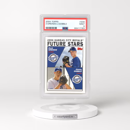 2004 Topps #330 Jimmy Gobble/Zack Greinke (PSA 9 MINT)
