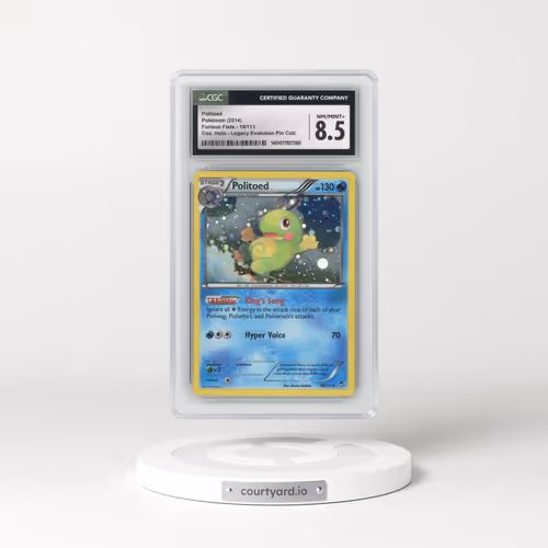 2014 Furious Fists #18/111 Politoed - Cosmos Holo (Cos. Holo) Legacy Evolution Pin Collection (CGC 8.5 NM-MT+)