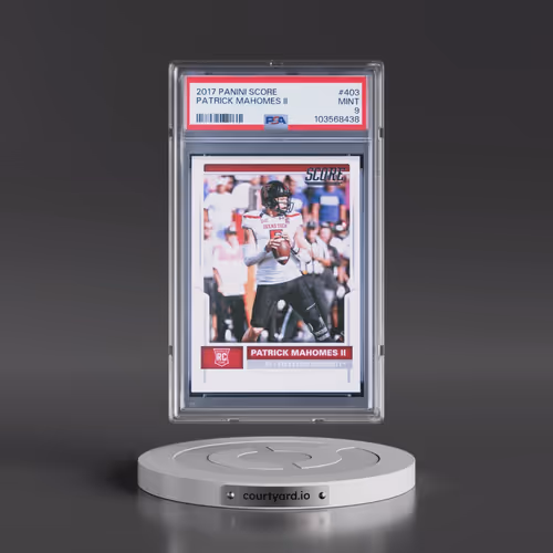 2017 Panini Score #403 Patrick Mahomes II (PSA 9 MINT)